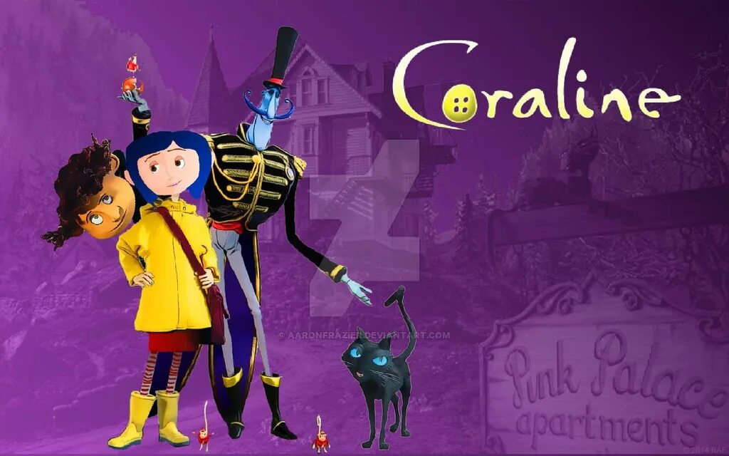 Коралина на английском с субтитрами. Coraline. Коралина в стране кошмаров. Коралина фон.