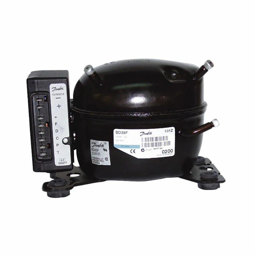 Компрессор danfoss. Secop (danfoss) bd35f. компрессор danfoss bd35f 24v. компрессор r134a 12 вольт. холодильный компрессор 12 вольт.