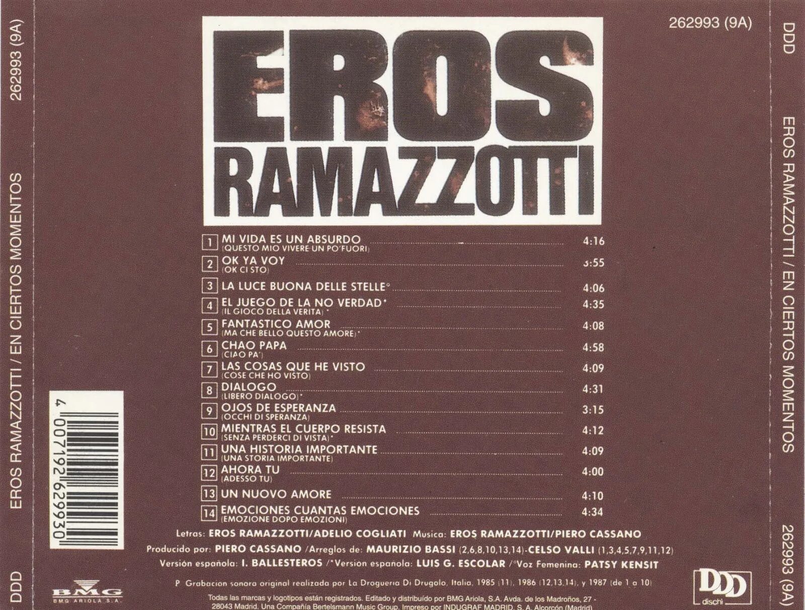Eros Ramazzotti 1993 обложка. Eros Ramazzotti диски. Обложка альбома Eros Eros Ramazzotti. Eros Ramazzotti CD.