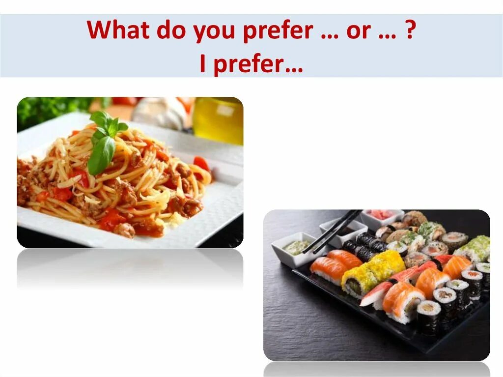 Which one did you like. What would you prefer карточки. I prefer. Prefer тема. What do you prefer.