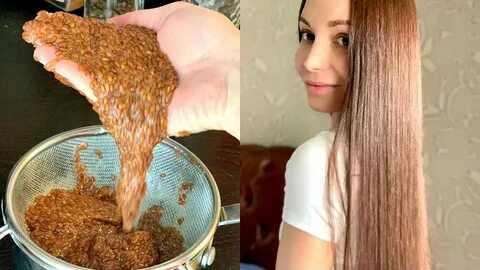 Маска из льна для волос
