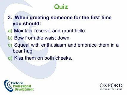 When meeting someone for the first time
