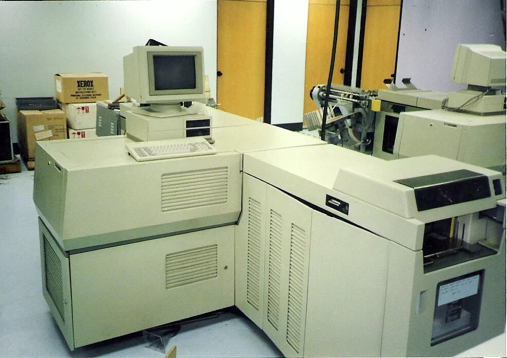 Электрографические копировальные аппараты. Xerox 9700. Xerox 9700 Electronic Printing System. Лазерный принтер Xerox 9700. Первый лазерный принтер Xerox.