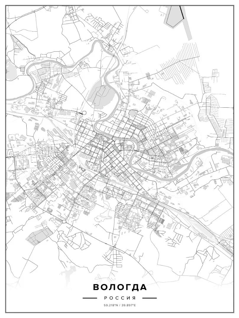 Вологда на карте. Карта Вологды с улицами. Карта Вологды с достопримечательностями. Карта Вологды с названиями улиц.