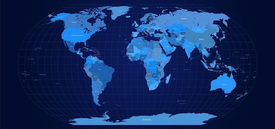 All over the world we. World Map.