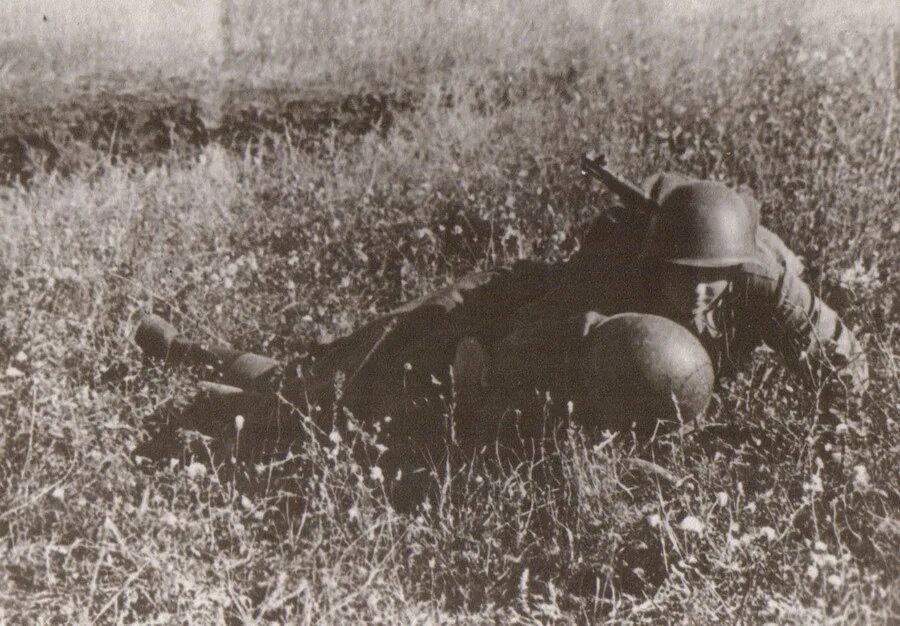 Выносит с поля боя раненого. Фотографии с поля боя 1941-1945.