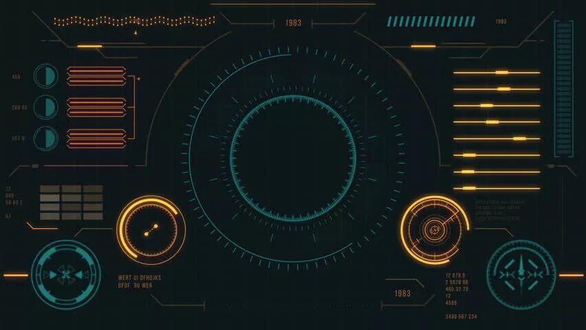Custom user interface. Hud голограмма. futuristic user interface with hud. стоковое видео futuristic user interface with hud. cdr interface.