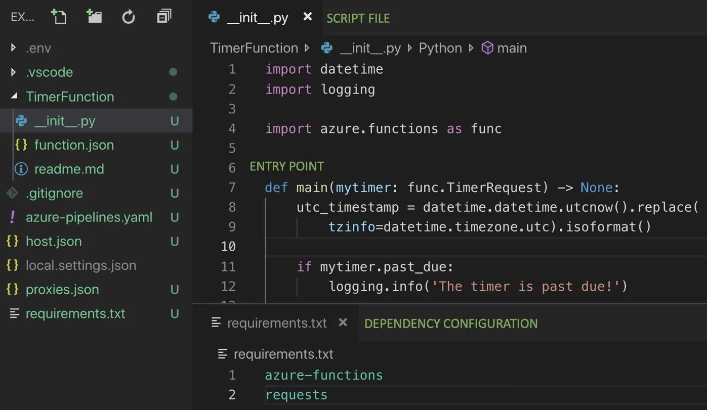 Python file env python
