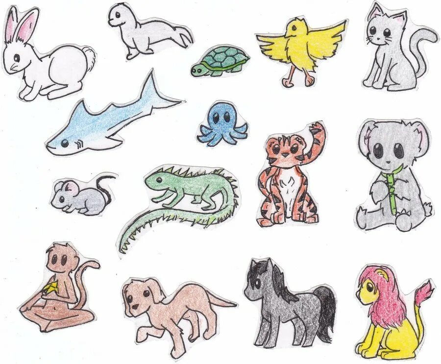 Животные легкие слова. Животные рисунки. Маленькие рисунки. Маленькие картинки для срисовки. Рисунки животных легкие.