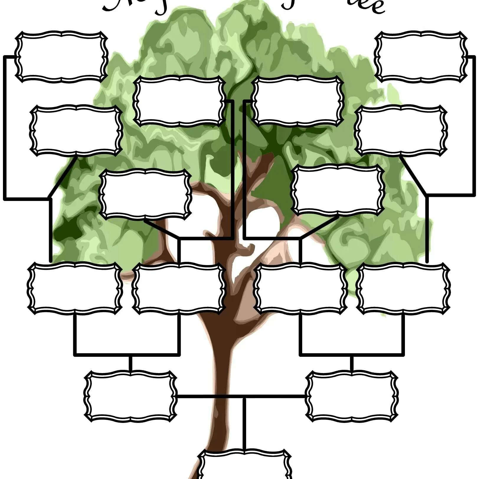 Родовое дерево шаблон для заполнения для школьников. Family tree(семейное древо). генеалогическое дерево семьи снизу вверх. дерево для генеалогического древа семьи. семейное дерево (my family tree).