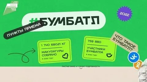 Сбор макулатуры бумбатл 2024