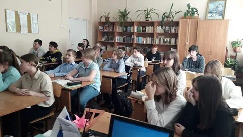 Ученики 7 класса отвечали
