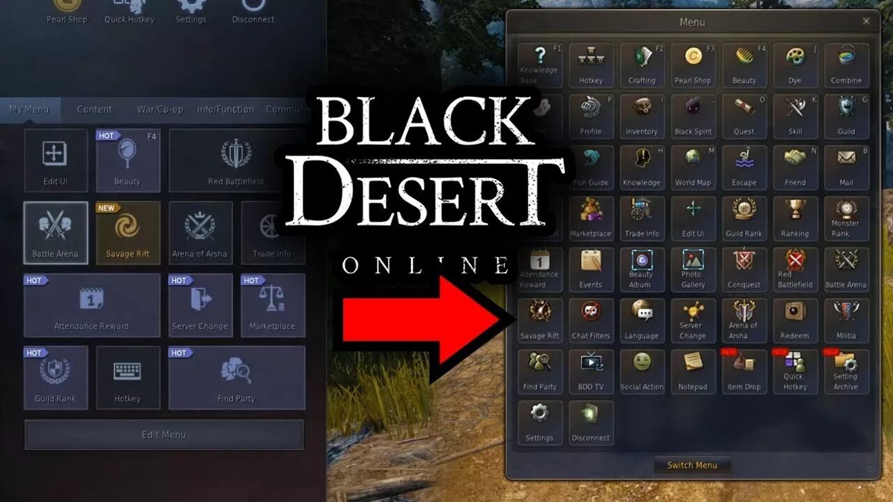 Как открыть радиальное меню в блэк. Блэк десерт меню. меню в black desert online. старое меню бдо. бдо интерфейс.