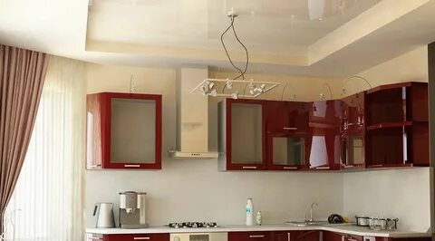 Потолки на кухне с газовой колонкой