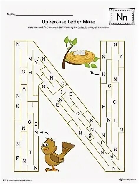 Find letter n