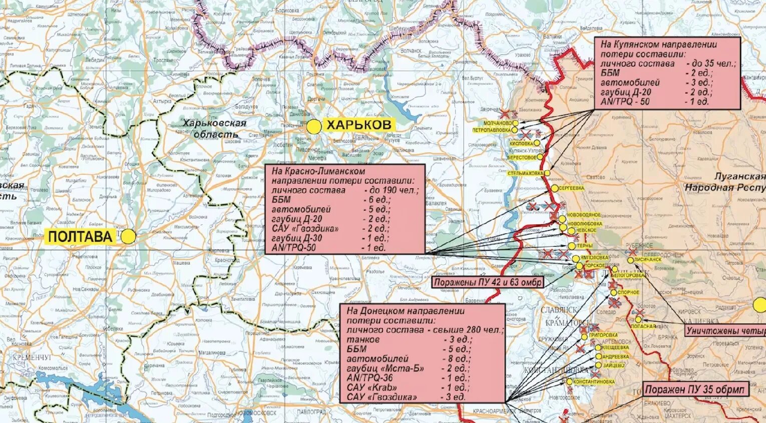Купянское направление сейчас. Купянское направление сейчас