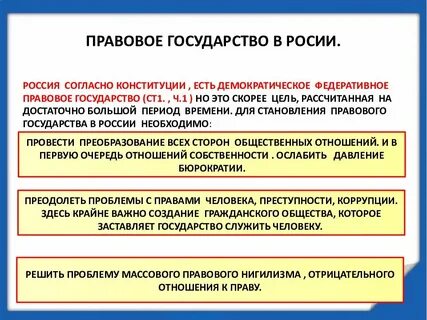 Идеалы правового государства