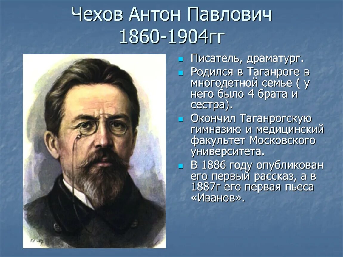 А п чехов про. Чехова Антона Павловича писатель. Чехов 1860.