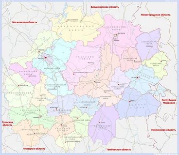 Рязанская область районы города села
