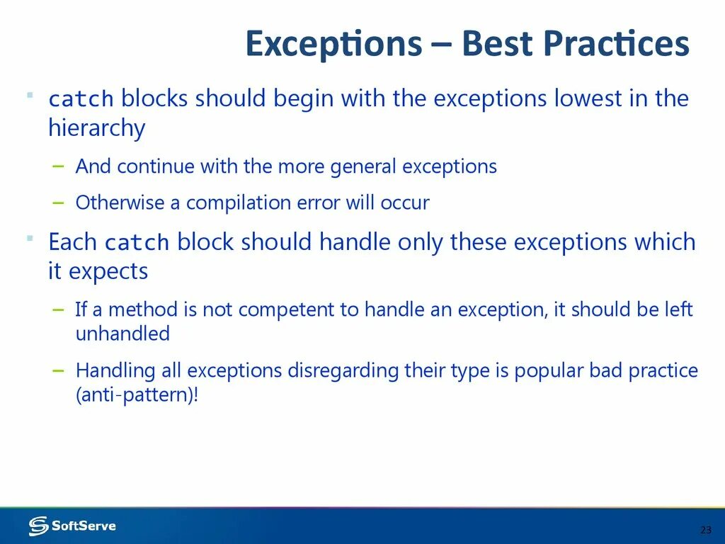 Javascript exceptions. Javascript exceptions