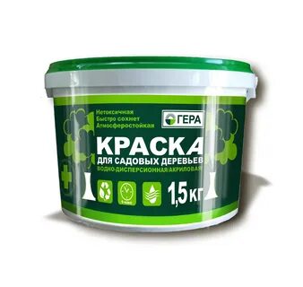Белим деревья акриловой краской