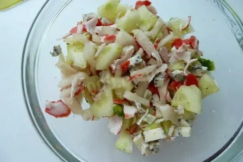Рецепт салата с крабовыми палочками без огурцов