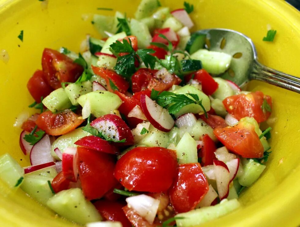 Tomato and onion and
