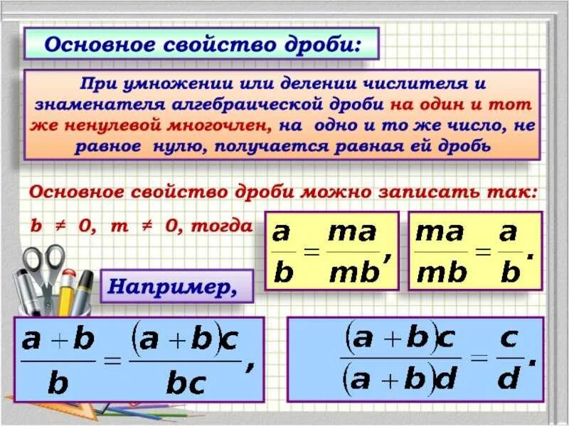 2 основное свойство дроби. Свойства обыкновенных дробей. Основное свойство дроби 5 класс. Основные свойства дроби. Онавноесвойство дроби.