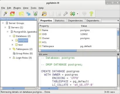 Pgadmin runtime environment