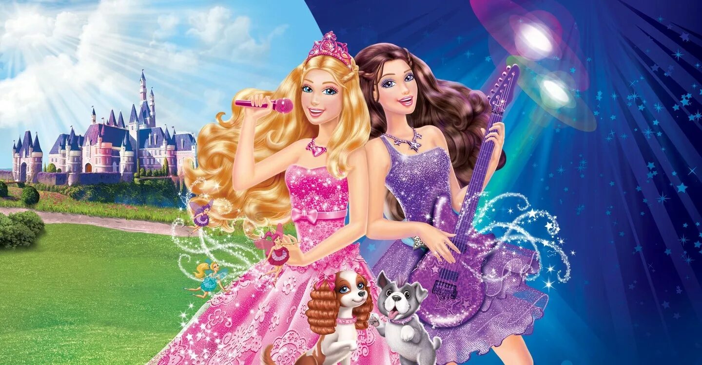 Принцесса и поп звезда. The Princess & the Popstar. Барби. Кукла Барби. Фон принцессы Барби.