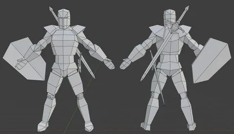 Blender knight