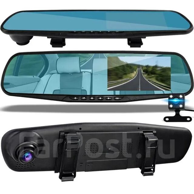 Зеркало vehicle Blackbox DVR 1080. Зеркало-видеорегистратор car DVRS Mirror.