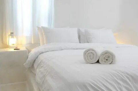 She s got a white bed