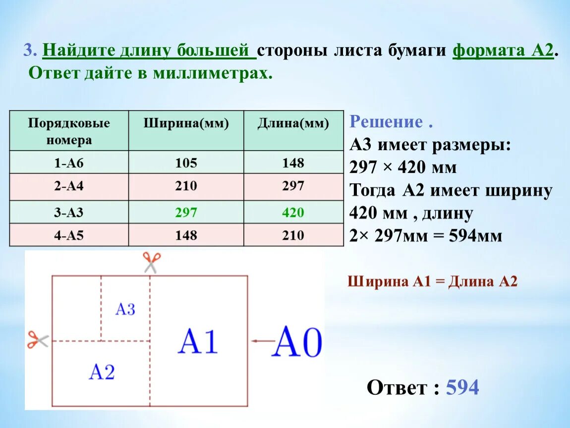 Найти отношение 12 3 и 3. Как найти длину большей стороны листа бумаги. Найдите длину большей стороны листа бумаги. Как найти длину меньшей стороны листа бумаги. Длину листа бумаги формата а 1 в миллиметрах.