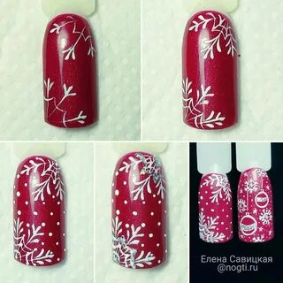 Как нарисовать снежинку гель лаком