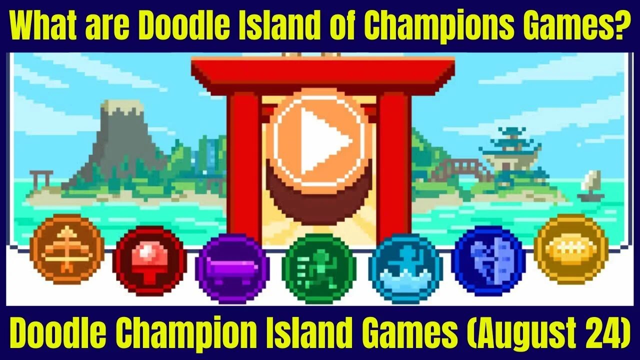 Champion island. Дудл игры на острове чемпионов. Doodle Champion Island. Остров чемпионов игра. Google Doodle Champion Island.