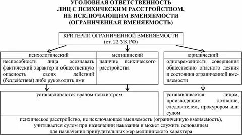 Невменяемость лица совершившего правонарушение