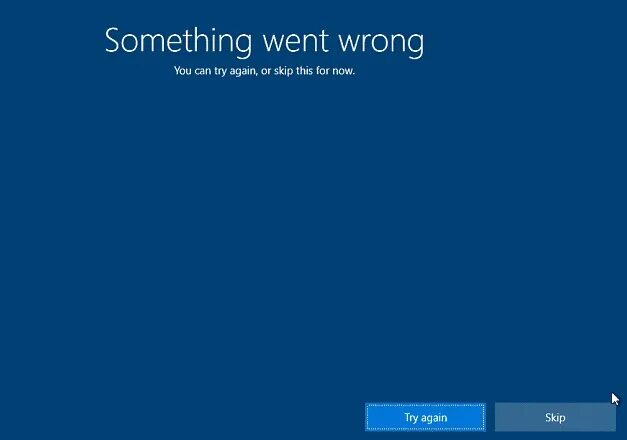 Ошибка something went wrong. Экране OOBE. Something went wrong. Something went wrong Windows. Oobeidps ошибка.