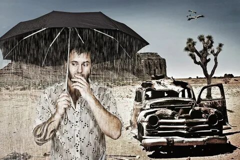 Desert rain