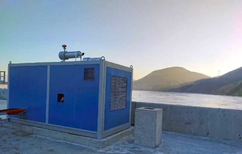 9 комплекс гэс. турбинный зал гэс.