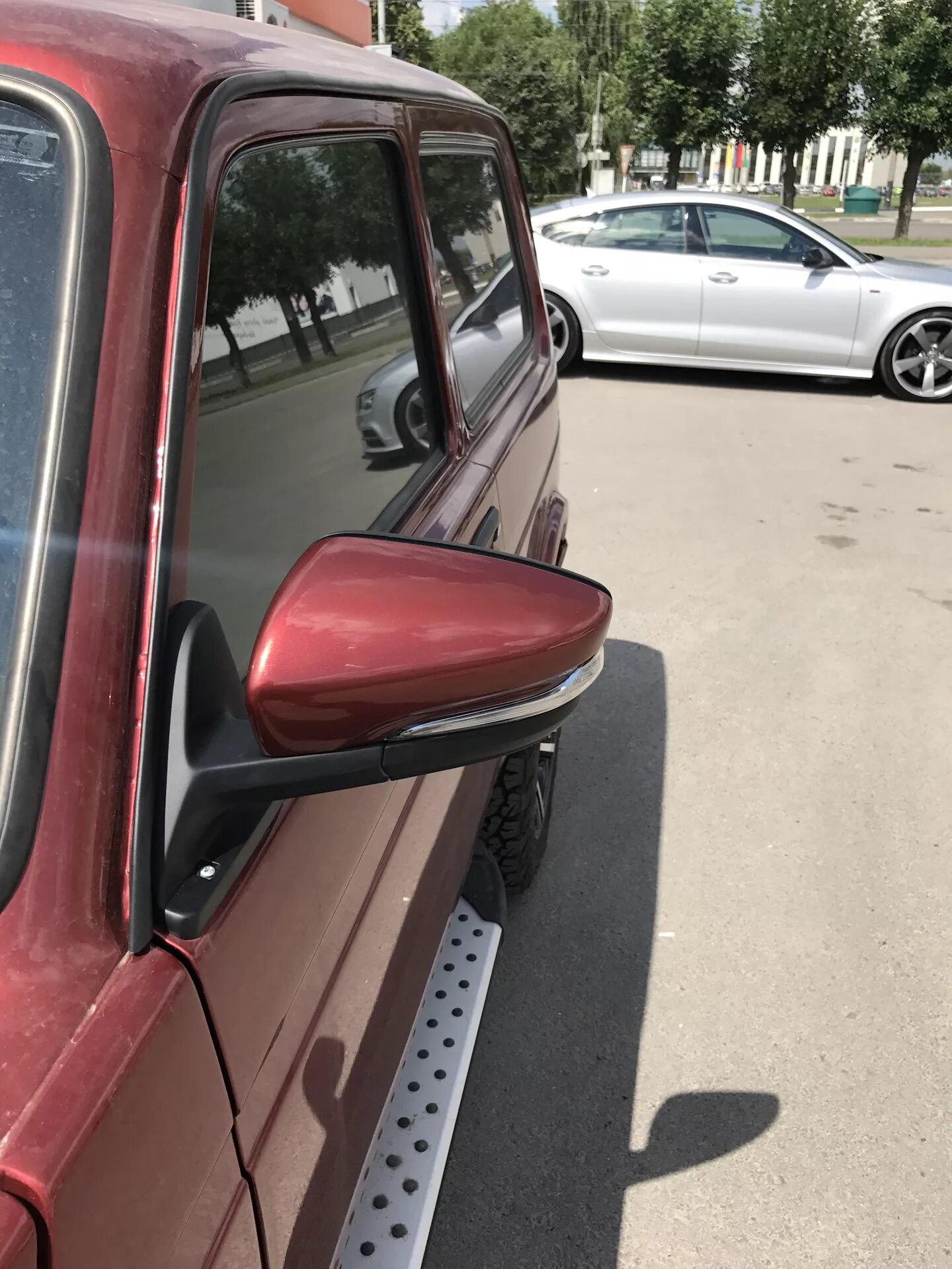 Зеркало заднего вида Нива-Люкс левое в травмобезопасном корпусе для ВАЗ 2121, 21