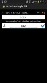 Tarjima ingliz uzbek