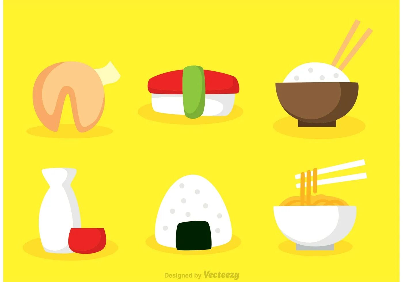 Asian food Flat. Onigiri food vector. Asian food vector. Flat food meaning. Flat food