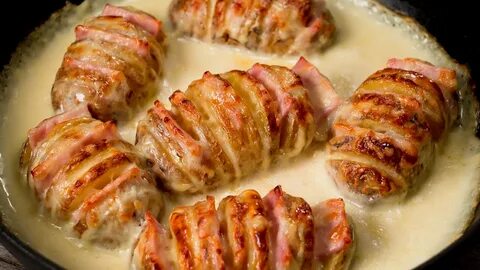 Картошка с беконом и сливками