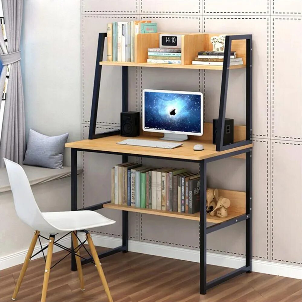 Компьютерный стол полки фото Стол компьютерный СК-3 Велес ⭐ купить за 4 620 ₽, доставка по Челябинску