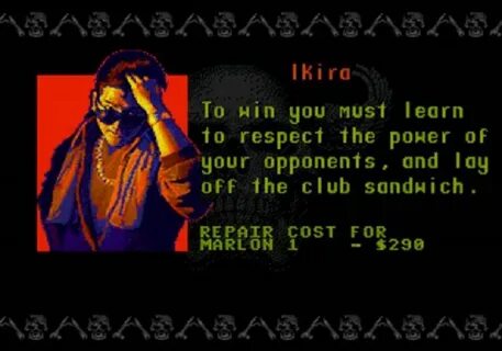 Одно из нововведений road rash 3