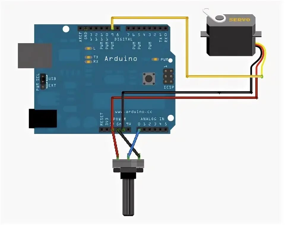 Сервопривод скетч. Arduino servo motor потенциометр. подключение сервопривода mg995 к ардуино. управление сервоприводом mg995 потенциометром на ардуино. управление сервоприводом с помощью потенциометра.