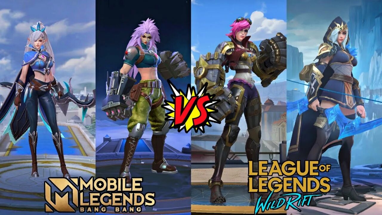 Mobile legends и дота сравнение персонажей похожих. Wild rift или mobile legends. Мобайл легенд вилд рифт. Mobile legends vs league of legends wild rift. Сравнение wild rift и mobile legends.