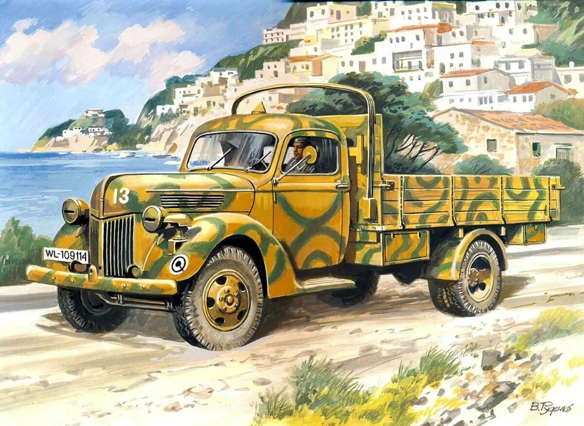 Грузовик второй мировой. Ford v3000s ICM. Автомашины вермахта второй мировой войны. Opel Blitz арт. Немецкий грузовик 1941.