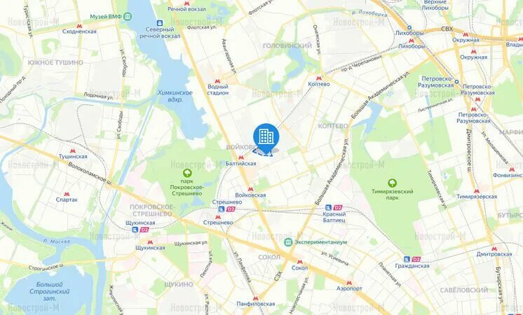 Старопетровский проезд карта